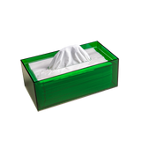 GREEN ACRYLIC TISSUE BOX