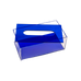 NEON BLUE ACRYLIC TISSUE BOX
